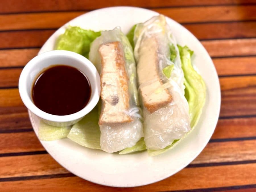 2A. Vegetarian Tofu Spring Rolls (2)